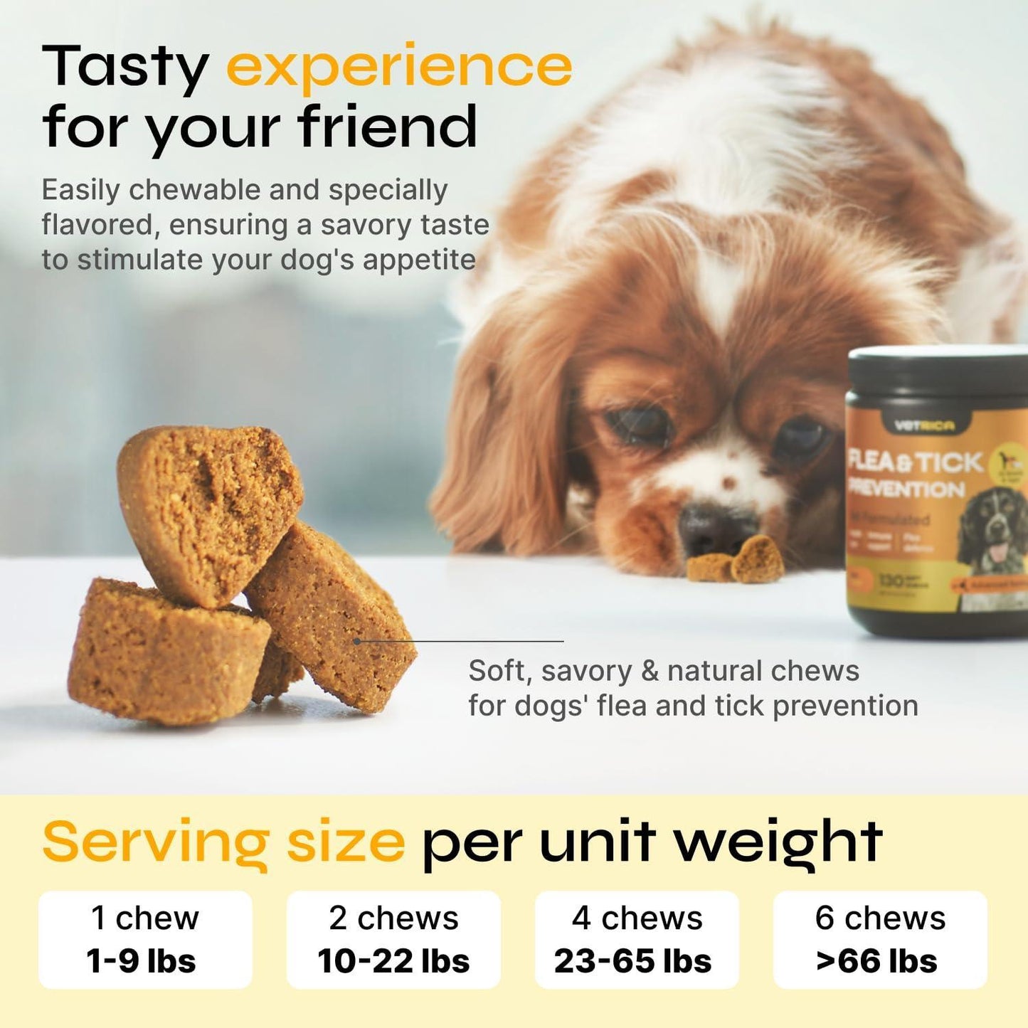 Flea and Tick Prevention for Dogs Flea Treatment Chews Immune Support Flea and Tick Chewables for Dogs Flea Tick Control Supplement All Breeds Ages Vet Formulated Soft Treats