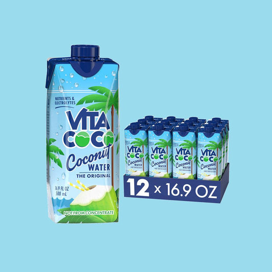 Vita Coco Coconut Water – Original Flavor | 16.9 oz Bottles (12-Pack) | Hydrating Natural Electrolytes & Refreshing Taste