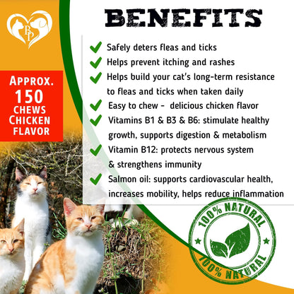 Revolution Flea & Tick Prevention Chewable Pills for Dogs & Cats – Natural Oral Pest Control, Chicken Flavor Tablets