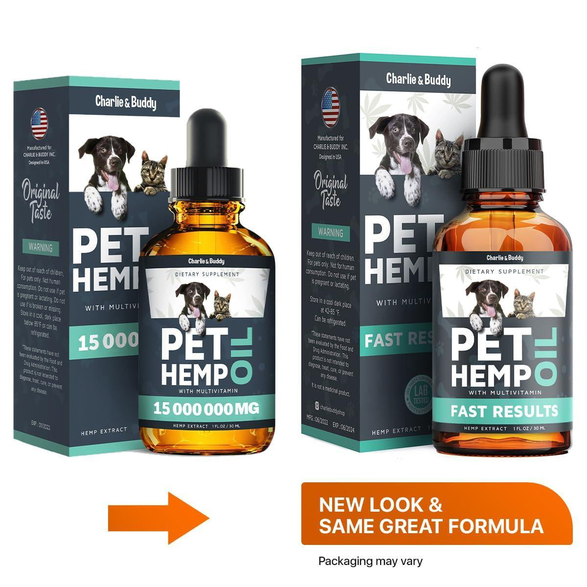 Calming Hemp Oil for Dogs & Cats – Anxiety, Pain, Arthritis, Seizure & Joint Relief – Natural Pet Supplement