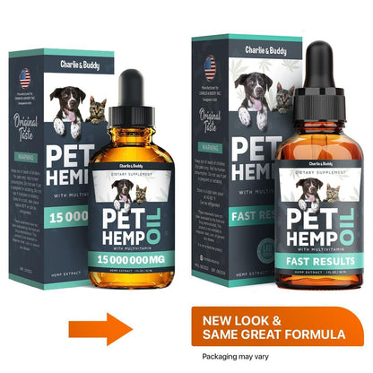Calming Hemp Oil for Dogs & Cats – Anxiety, Pain, Arthritis, Seizure & Joint Relief – Natural Pet Supplement