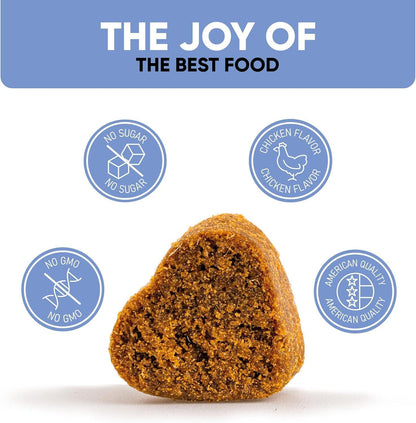 Natural Calming Chews for Dogs with Hemp Oil & Valerian Root Supports Relaxation During Fireworks Thunderstorms & Separation Hip & Joint Support Chicken Flavored Treats for All Breeds